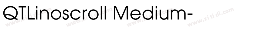 QTLinoscroll Medium字体转换